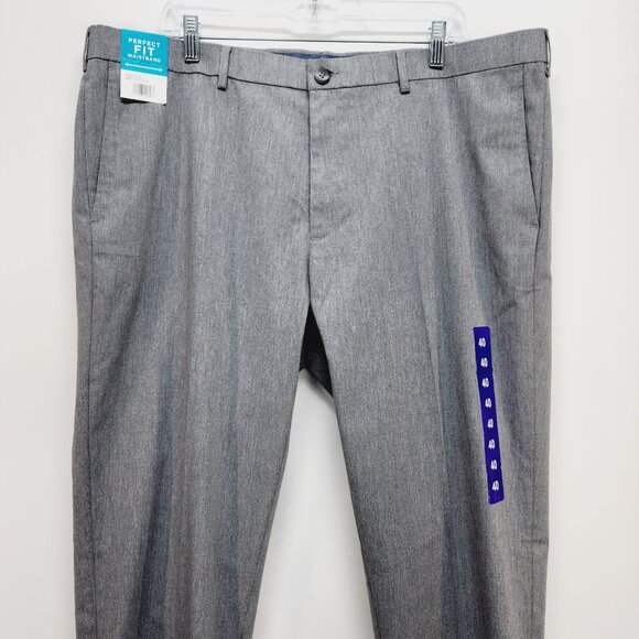 Haggar Dress pants Mens Straight Fit Premium No Iron Size 40x30 Htr Grey - Picture 9 of 14